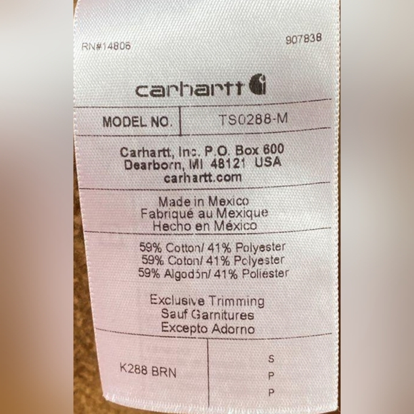 Carhartt Men's Midweight Sleeve Logo Hooded Sweatshirt Size S MSRP $59.99 - Picture 5 of 5